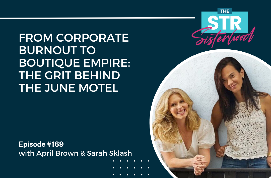 _April Brown & Sarah Sklash- From Corporate Burnout to Boutique Empire The Grit Behind the June Motel Title of blog with an image of April and Srarah